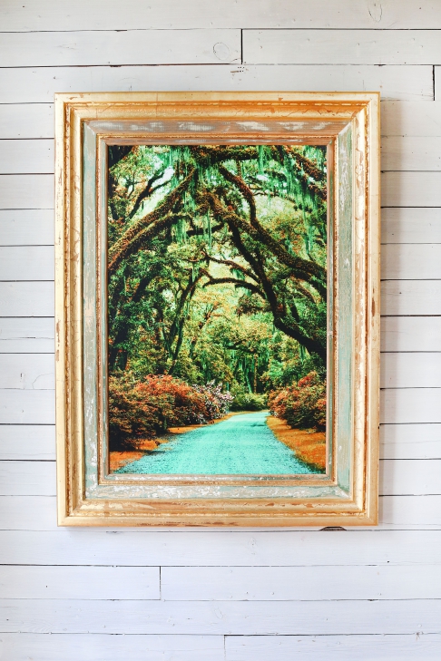 Afton Villa by Debbie Willson | Photograph printed on Canvas, Up cycled Louisiana Cypress, Gold or Silver Leaf
Original Afton Villa