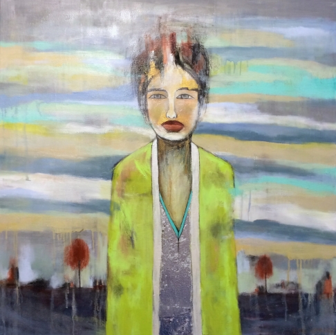 Rove II by Lori Sperier | Mixed Media - Oil, charcoal conte crayon on Canvas Rove II
