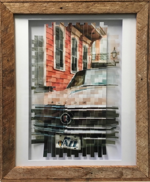 City Wide Pride by Vincente Weber | Woven Photograph w/ Reclaimed Lath Frame
City Wide Pride