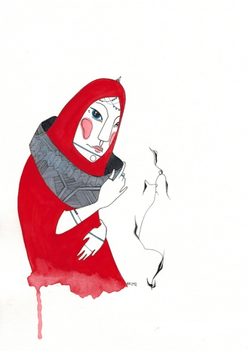 Growth by Alexandra Kilburn | Watercolor and Pen and Ink on Paper Growth