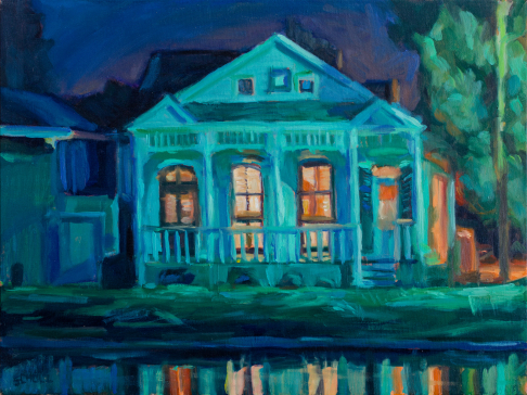 Night on Bayou St. John by Spencer Schulz | <p>archival print</p> Night on Bayou St. John
