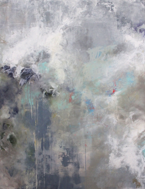 Beautiful Day by Kris Muntan | Oil paint, oil sticks, beeswax, oil pastel, board Beautiful Day