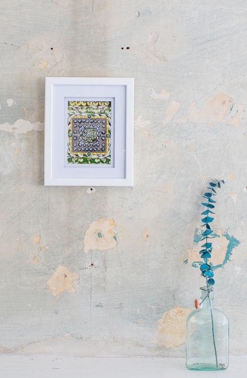 Blueberry Mandala Framed by Muffin Bernstein | photography Blueberry Mandala Framed