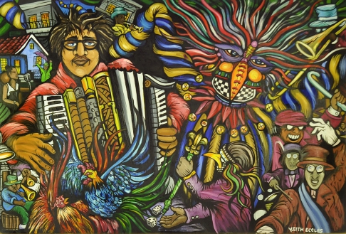 Zydeco by Keith Eccles | Acrylic on Canvas - Gallery-Framed Zydeco