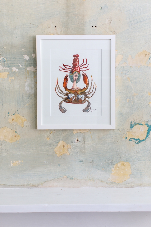Louisiana Deity : Cotton by Emma Fick | Watercolor and ink on paper Louisiana Deity : Cotton