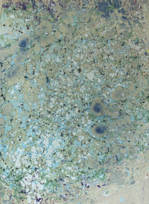 Estuary by Tish Douzart | Marbled Monotype Estuary