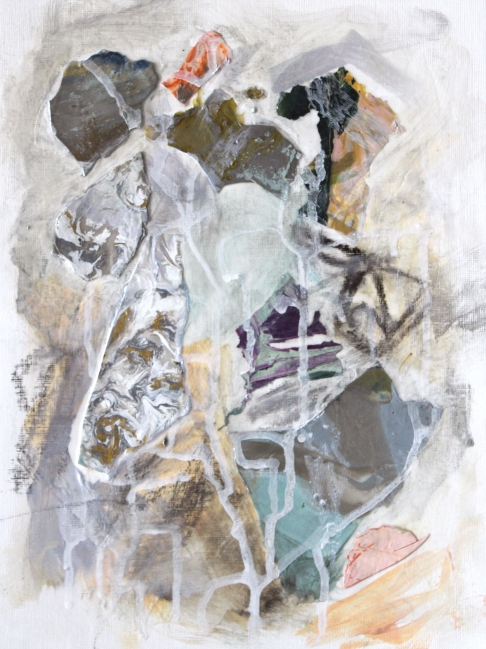 Figuratively I by Kris Muntan | Acrylic Paint, Watercolor, Ink on Paper Figuratively I