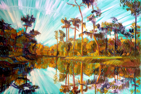 Bayou in Daylight by Spencer Schulz | <p>oil on canvas</p> Bayou in Daylight