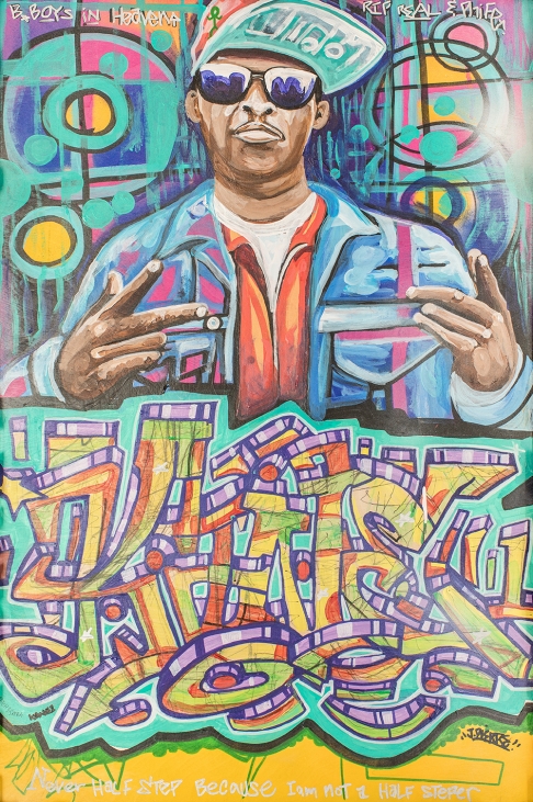 TOP to the MOB can't be stopped by Jamar Pierre | Aerosol and acrylic on wood TOP to the MOB can't be stopped