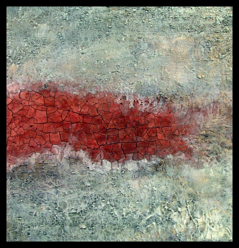 Just Passing Through by Jono Goodman | Acrylic paints and mediums on wooden panel. Just Passing Through