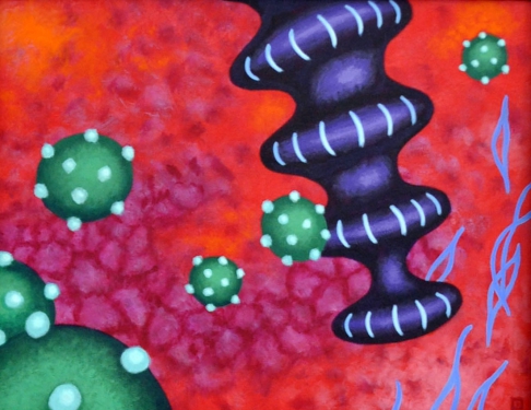 Notable Increase Reception by Patty West Elstrott | Acrylic on canvas Notable Increase Reception