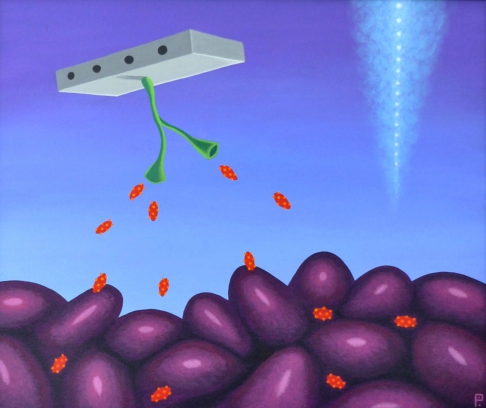 Repercussional Synthesis by Patty West Elstrott | Acrylic on canvas Repercussional Synthesis