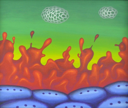 Universal Overcontrol by Patty West Elstrott | Acrylic on canvas Universal Overcontrol