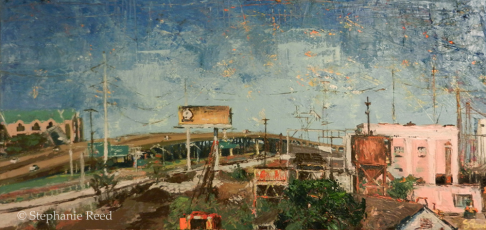 View From Jefferson Davis by Stephanie Reed | Oil on canvas, Wood frame View From Jefferson Davis