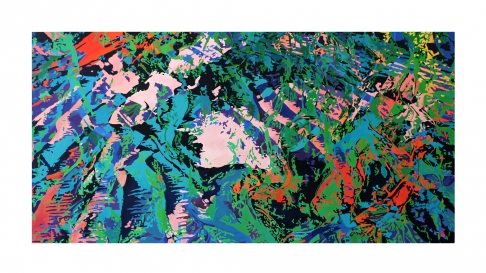 Coral Dunes by Anne Blenker | Acrylic and Gel Medium on Canvas Coral Dunes