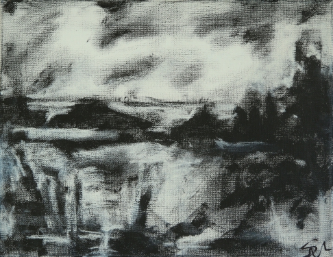 Circular Wind by Sarah Nelson | Oil Pastel on Canvas Circular Wind