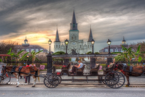 Jackson Square Carriage by Alex Demyan | I custom print my images on an Epson 3880 inkjet printer using Red River Ultrapro Satin Fine Art p Jackson Square Carriage