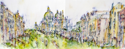 The Grand Canal - Venice by Nurhan Gokturk | Signed Pigment Print on Canvas The Grand Canal - Venice