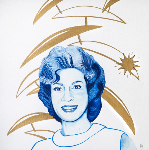 Lin Emery by Alexandra Kilburn | Gouache, paper Lin Emery