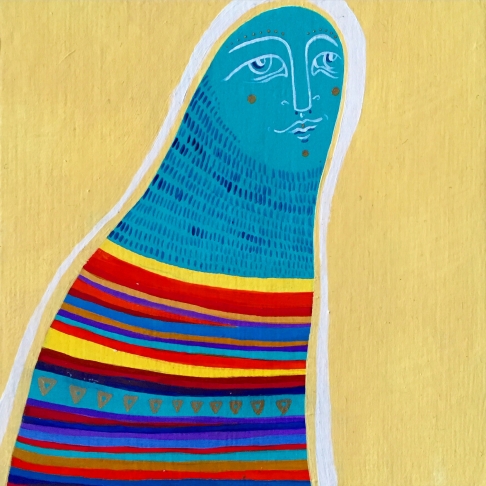 Looking Up by Alexandra Kilburn | Acrylic on paper board Looking Up