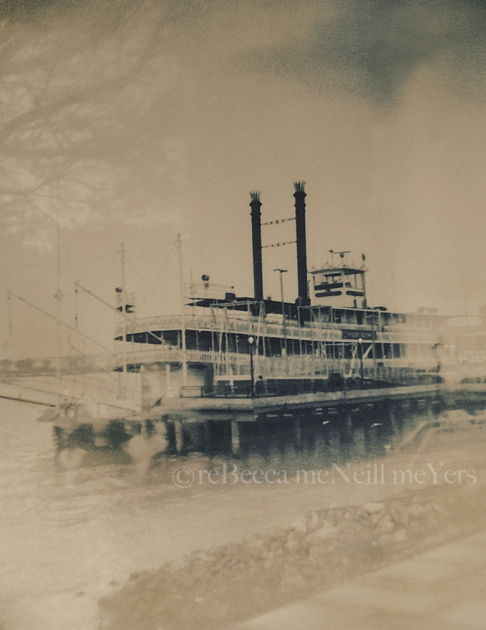 Mississippi Queen by Rebecca McNeill Meyers | Multiple image photograph created using film, printed on durable canvas (no framing needed), or as Mississippi Queen